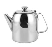 Stainless Steel Teapot, Coffee Pot Teapot Stainless Steel Kettle Cold Water Jug Short Spout for Restaurants, Conference Rooms, Living Room, Outdoor Cocktail Party(850ml)