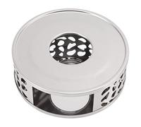 Stainless Steel Teapot Heater Hollow Design with Ventilation Hole for Home Use Warmer Stable Compact Structure Premium Material Practical Candle Tea Temperature Maintenance