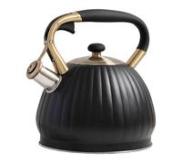 Stainless Steel Teapot - Loud Whistle Kettle, Heat Resistant Handle | 7.48x9.06 inches Quick Boil Hot Water Pot, Durable Home Boiling Teakettle, Tea Brewing Companion During Morning Breakfast Time