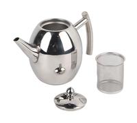 Stainless Steel Teapot, Tea Pots with Filter and Lid, Large Capacity 1L/ 1.5L Optional Teapots, Fashion Appearance Metal Teapot Suitable for Home, Hotel, Cafe, Bar, Restaurant,Etc (1.5L/1500ml)