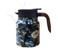 Stainless Steel Teapots Vintage - Floral Stainless Steel | Drip Proof 1000ml Kitchen Tea Infuser for Home Dining Room