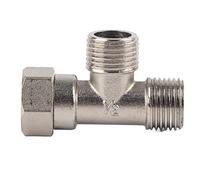 Stainless Steel Tee Connector Heavy Duty Water Pipe Joint G1/2 Male Female Thread Tee Fitting Adapter for Tubular Drainage Applications