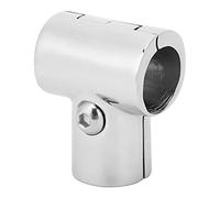 Stainless Steel Tee Split Connector, 3 Way Tube Pipe Fitting for Boat Handrail, Marine Grade Stainless Steel Tee with Precise Welding for Yacht Kayak (25MM)