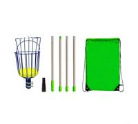 Stainless Steel Telescopic Fruit Picker, Adjustable Pole Picking Tool,for High Branch Orange Peach Plucker, Long Reach Pear Grabber, Garden Orchard Equipment, Blue(4-section assembly)