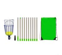 Stainless Steel Telescopic Fruit Picker, Adjustable Pole Picking Tool,for High Branch Orange Peach Plucker, Long Reach Pear Grabber, Garden Orchard Equipment, Blue(10-section assembly)