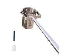 Stainless Steel Telescopic Water Sampler Dipper with Pole & Cup - Stainless Steel Water Sampling Kit for Rivers, Lakes, and Pools (1000ml 4.5-19.6ft)