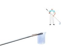 Stainless Steel Telescopic Water Sampler & PP Beaker Skimmer Kit - Adjustable 1.23-5m (4ft-16.4ft) Pool Cleaning Pole & Ladle for Water Sampling