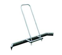 Stainless Steel Tennis Court Squeegee Heavy Duty Sport Tennis Court Dryer Squeegee Sweeper Floor Water Remover Rain Shuttle with Handle and Wheels, Silver
