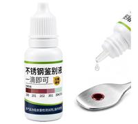 Stainless Steel Test Liquid,15ml Detection Reagent,Rapid Tableware Analysis Solution,Inspection Utility with Easy Use, Compact Accessory,Utility with Easy Use, for Metal Testing Kitchen Lab