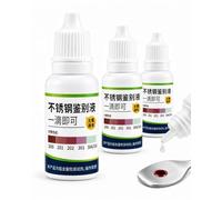 Stainless Steel Test Liquid,15ml Detection Reagent,Rapid Tableware with Analysis Solution,Inspection Utility with Easy Use,Rapid Testing Reagent for Stainless Steel Tableware (3 Pcs)