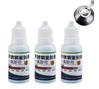 Stainless Steel Test Liquid, 15ML Detection Reagent, Stainlesss Steels Tests Solution, Portable Stainless Steel Analysis Reagent, Tableware Detection Liquid for Metal Testing Kitchen Lab 3PCS