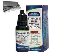 Stainless Steel Test Liquid - 15ml Portable Instant Quick Agent, Stainless Steel Tester Solution | For Indoor Outdoor Workshop Lab Home House Kitchenware Cookware Cutlery