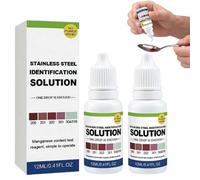 Stainless Steel Test Liquid,2027 New Stainless Steel Test Reagent,304 Identification Solution,Detects Models 200-304,Rapid Tableware Analysis Solution,Easy to Use,for Material Testing Kitchen Lab