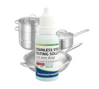 Stainless Steel Test Liquid Reagent | Portable 15ml Comprehensive Identification | Stainless Steel Testing Liquid - for Kitchen Metal Recycling and Manufacturing Site