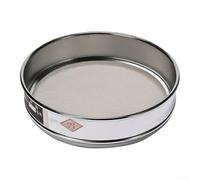 Stainless Steel Test Sieve 20cm with Chrome Frame, 304 Mesh | Screen for Lab Sample Inspection, Medicine Powder Soil Sand Analysis, Industrial Sifting Tool, Double-Layer(12 Mesh)