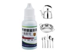 Stainless Steel Test Solution,15ml Electric Accurate Compact Dropper Bottle - Stainless Steel Test Kit,for Home Kitchen Restaurant Cafeteria Tableware Utensils Sanitary Ware