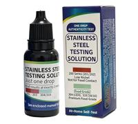 Stainless Steel Test Solution - 15ml Portable Quick Instant Agent - Stainless Steel Testing Liquid | for Kitchen Lab Home House Workshop Outdoor Kitchenware Cookware Cutlery