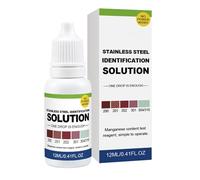 Stainless Steel Testing Reagent,Portable Detection Liquid 12ml | Metal Identification Solution | for Kitchen Restaurant Cafe Sanitary Ware Utensil Build Material