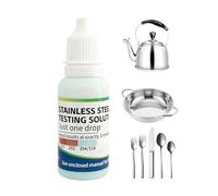 Stainless Steel Testing Reagent - Stainless Steel Test Solution | Portable Manganese Detection 15ml, For Kitchen Metal Recycling And Manufacturing Site