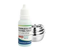 Stainless Steel Testing Solution - 15ml Fast Detection Reagent For 304 201 202 301 Grade Identification Manganese Content Analysis Liquid For Metal Recycling Kitchen Manufacturing Industrial Use