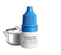 Stainless Steel Testing Solution - 5ml Dropper Bottle Detection Liquid | Rapid Tableware Analysis Solution | for Home Restaurant Cafe Tableware Food Beverage Utensil Building Material