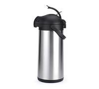 Stainless Steel Thermal Insulated Carafes With Pump, Lever-Action Double Walled Insulated Vacuum Flask, Thermal Coffee Carafe Pump, SplashProof Coffee Airpots, 24 Hour Heat Retention ( Size : 4L )