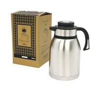 Stainless Steel Thermos Jug 2L with Double Walled Vacuum Insulation for 24 Hours Hot/Cold Retention, Leak-Proof Lid & Anti-Scald Handle, Modern Silver Thermal Coffee Pot for Tea Coffee Milk Water