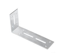 Stainless Steel Thickened Right Angle Corner Brackets 90 Degree Plate Support with Adjustable Locking Screw System for Improved Stability Set of 6 (90 * 180mm)