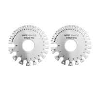 Stainless Steel Thickness Gauges Professional Standard Metal Sheets Welding Thickness Gauge Tool for Measuring Wire Diameter and Sheet Metal Size 2pcs Proof Durable (B)