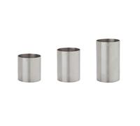 Stainless Steel Thimble Bar Measures 3 Piece Bundle Set 25ml, 35ml & 50ml Spirit