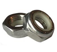 Stainless Steel Thin Jam Nylon Insert Lock Nuts 1/4-20 (Pack of 50) Marine Bolt Supply