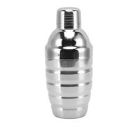Stainless Steel Thread Cocktail Shaker, Bartending Mixer Shaker, Weighted Boston Shaker with Smooth Edges for Home Bar and Professional Use, Includes 3 - Piece Wine (500ml)