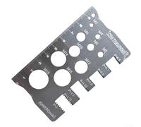 Stainless Steel Thread Identification Tool for Mechanics and Technicians Requiring Precise Bolt and Pitch Data (1PCS)