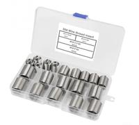 Stainless Steel Thread Inserts, 20pc M12-M16 Coiled Wire Screw Bolt Fastener Helicoil Repair Kit Threaded
