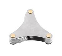 Stainless Steel Thread Pitch Set, 52pc Metric and Imperial Screw Thread Checker, 60 & 55 Degree Thread Plug Gage, Precision Measuring Tool for Internal and External Threads (Pure Beauty (51pc))