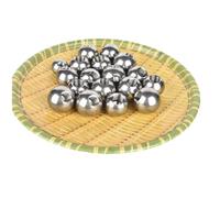 Stainless steel threaded bearing ball, M5 drilled threaded steel ball, round nut, diameter 8/9/10/11/12/12.7-60mm, half hole threaded ball(25mm*m5[2pcs])