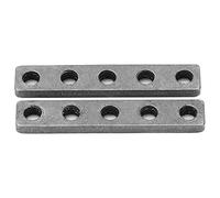 Stainless Steel Threaded Plate, Mending Plates M4 Thread 5 Holes 2Pcs in 1 Bag High Accuracy 4803-0039-0007 for Robotics Field