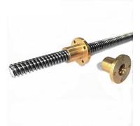 Stainless Steel Threaded Rod Lead Screw, Thread,1pcs 3D Printer Trapezoidal T10 10mm, Pitch 2mm 4mm Length 100~650mm With Nut(300mm)