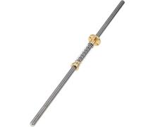 Stainless Steel Threaded Rod Lead Screw, Thread,T8 Trapezoidal Anti Backlash Spring Loaded Nut Diameter 8mm Pitch 2mm For 3D Printer Z Axis(350mm)