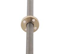 Stainless Steel Threaded Spindle for T8/tr8 Screw Applications - 300 Mm Length M8 X 1.25 for Acme Thread Brass Nut Compatible for CNC Linear Actuator Component (2-Pack)