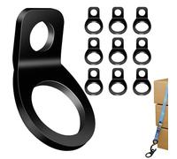 Stainless Steel Tie-Down Hooks - 10Pcs Heavy Duty Strapping Anchors, Universal Multi-Purpose Attachment Points | Secure Cargo Fasteners For Dirt Bike Motorcycle Trailer Truck Camper RV Transportation