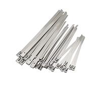 Stainless Steel Tie, Stainless Steel Ca 20Pcs 304 Metal Cable Ties(4.6X150mm)