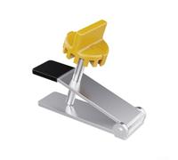 Stainless Steel Tile Height Adjuster Set for Wall Tile Leveling - -Adjustment Lifting Device with Rubber-Coated Tip, 90 x 26 mm, Black & Yellow(B)