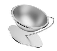 Stainless Steel Tilted Pet Bowl Elevated Feeders Food Dish NonSlip Design With 15 Degree Angles For Easy Eating Elevated Feeding Accessories