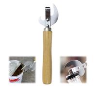 Stainless Steel Tin Opener, 2 in 1 Practical Durable and Sturdy Can Opener with Wooden Handle, Easy to Use, Home Kitchen Accessories for Canned, Beer, Camping