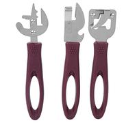 Stainless Steel Tin Opener Set Manual Can Bottle Opener for Restaurant Home Camping Practical Convenient Easy to Clean Ergonomic Handle Durable Material