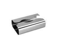 Stainless Steel Tissue Box Cover with Modern Minimalist Design, Durable Metal Holder for Living Room Desk