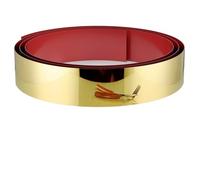 Stainless Steel Toe Kick Cover,Metal Kick Plate Stainless Steel Toe Kick Cover,Baseboard Plate, Self Adhesive Kickplate of Door(Gold)