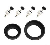 Stainless Steel Toilet Bolts and Seal Kit with Rubber Washer for Close Coupling Toilet Tanks Compatible with 2 Inch and 3 Inch Flush Valve Openings