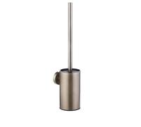 Stainless Steel Toilet Brush & Holder, Wall-Mounted,easy to install,long handle,Heavy Duty Cleaner for Bathroom (Bronze)